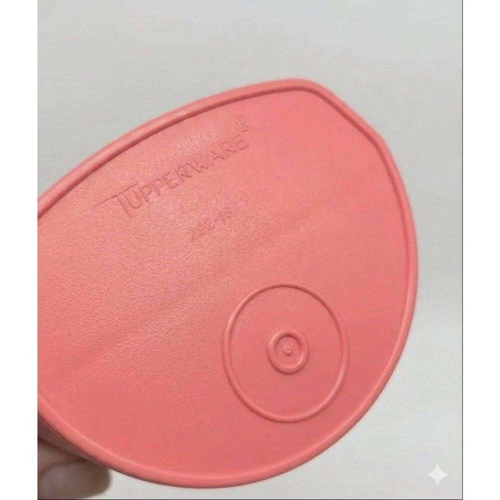 Tupperware Rocker Canister Scoop Coral 2-Pack - Brand New In Sealed Bag